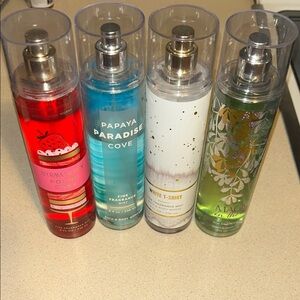 Bath & Body Works Fragrance Mist Collection - 2 Full 2 Over .5 Full